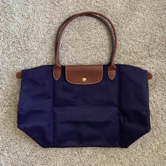 Large Le Pliage Tote - Bilberry - Picture 1 of 6